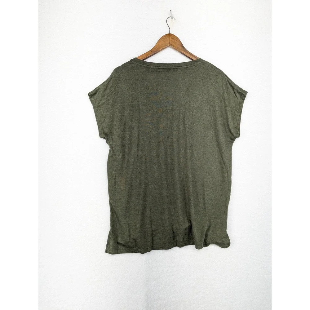 Orvis Sweater Womens Green V Neck Pullover Sleeveless Lightweight‎ L